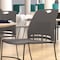 Flash Furniture Gray Plastic Stack Chair with Steel Sled Base, PK 5 5-RUT-NC499A-GY-GG - alternate 9